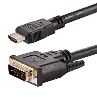 Imagem de StarTech.com Cabo HDMI para DVI de 1,8 m (6 pés), Cabo de exibição DVI-D para HDMI (1920x1200p), Pacote de 10, Preto, Adaptador de cabo HDMI para DVI-D de 19 pinos M/M, Cabo de monitor digital, Cabo DVI para HDMI (HDMIDVIMM610PK)
