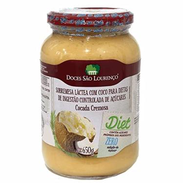 Imagem de Cocada Cremosa De Colher Doce De Coco Diet Zero Açúcar 650g