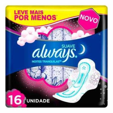 Imagem de Absorvente Always Noturno C/Abas 16 Unidades - Unilever
