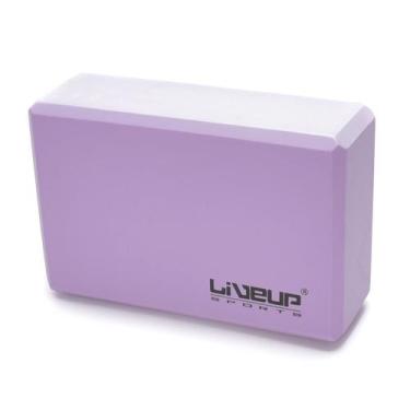 Imagem de Bloco De Yoga - 22,8X15,2X7,6cm Cor Roxo Liveup Sports