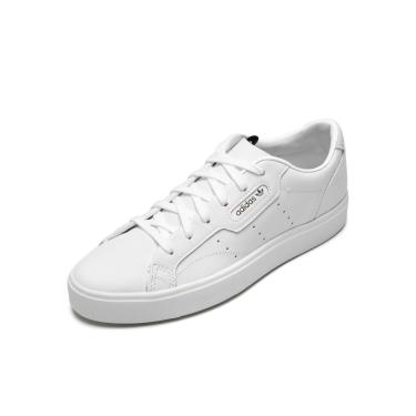 tenis adidas de couro branco