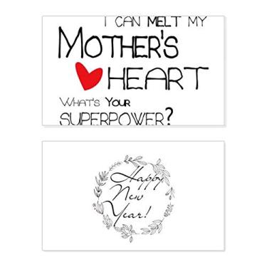 Imagem de Cartão de felicitações I Can Melt My Mother's Heart Best Mom Love New Year Festival Bless Message Present