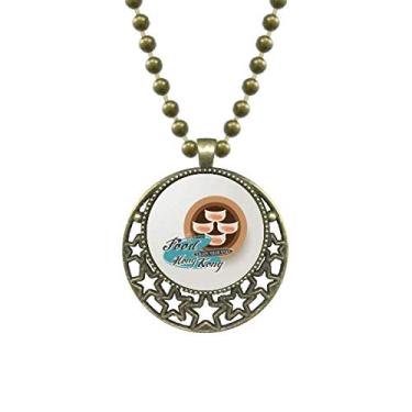 Imagem de DIYthinker Hong Kong Har Gow Dumplings pingente estrela colar lua corrente joia