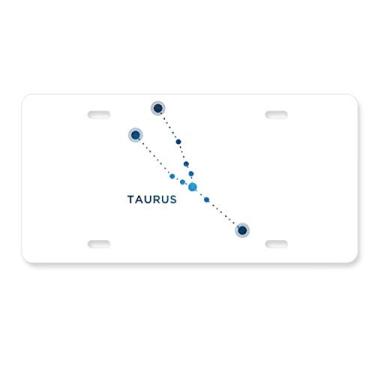 Imagem de DIYthinker Placa de constelação Taurus do zodíaco para decoração de carro, acessório de aço inoxidável