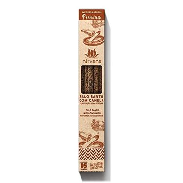 Imagem de Incenso Natural Palo Santo com Canela Linha Premium (5 Varetas)