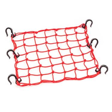 Imagem de PowerTye Rede de carga 50151 vermelha 38 x 38 cm com 6 ganchos ajustáveis e malha de 5 x 5 cm