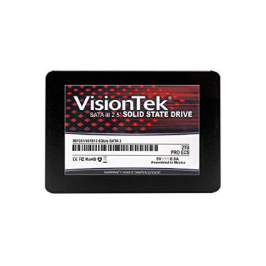 Imagem de VisionTek Drive de estado sólido interno SATA III 2TB Pro ECS 7 mm 2,5 polegadas com tecnologia 3D TLC NAND para computadores de mesa, laptops e sistemas Mac (901301)