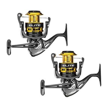 Imagem de Kit 2 Molinetes Pesca Marine Sports Elite 4000 Gold FD 3 Rolamentos