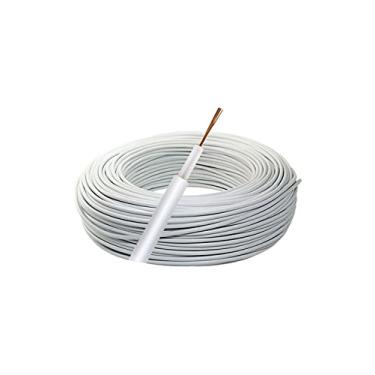 Imagem de DNI AT60 BR Cabo de Alta Isolação 22 AWG 60KVCC com ø 7 mm x 0.30 mm², Branco, 50 m