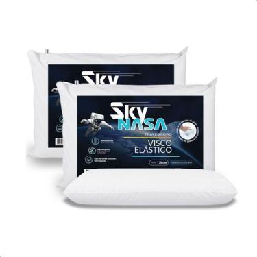 Imagem de Kit 2 Travesseiro Sky Nasa Viscoelástico Nap D28 Premium 50X70cm