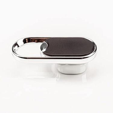 Imagem de Puxador de armário de gaveta 4 peças alça de polegar de plástico inferior alça de guarda-roupa para armário de banheiro simples e elegante prata preto