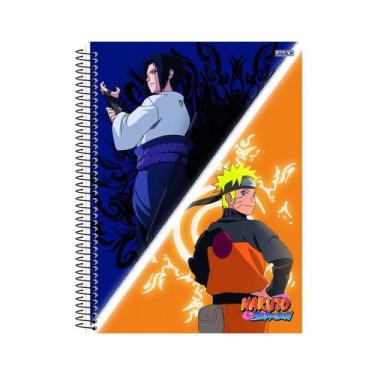 Imagem de Caderno 1 Matéria Esp 80Fls Naruto E Sasuke Sd - Sao Domingos