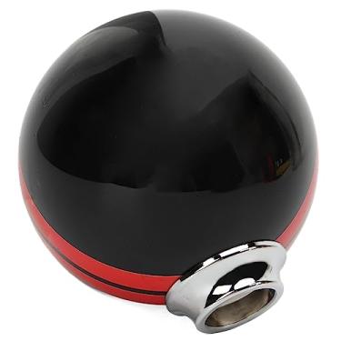 Imagem de Botão de Mudança de Marcha de 5 Velocidades, Impressão Transparente, Botão de Cabeça de Mudança de Transmissão, Ergonômico, Aperto Confortável para Mustang (Preto Vermelho)