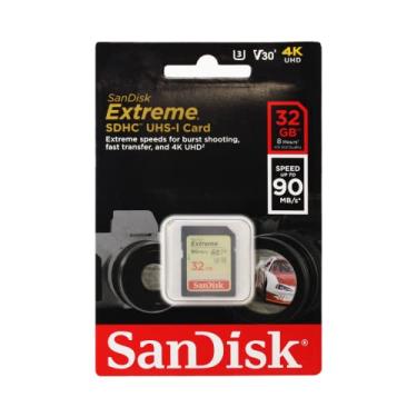 Imagem de Cartão Extreme Sdhc e Sdxc Uhs-I Card, SanDisk, Cartões SD, Dourado, 32GB