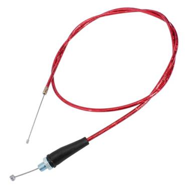 Imagem de QAZAKY Cabo de aceleração vermelho de 127 cm compatível com Mini Baja Mb165 196cc 5,5hp Mb200 200cc 6,5hp Coleman CT200U Motovox MBX10 MBX11 MBX12 79cc 79,5cc 2,5HP Pit Mini Doodlebug Bike 130 cm