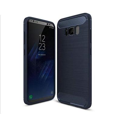 Imagem de Capa para Samsung Galaxy G9500, capa de material de fibra de carbono, macia, antiderrapante, antiimpressões digitais, capa totalmente protetora para Samsung Galaxy G9500