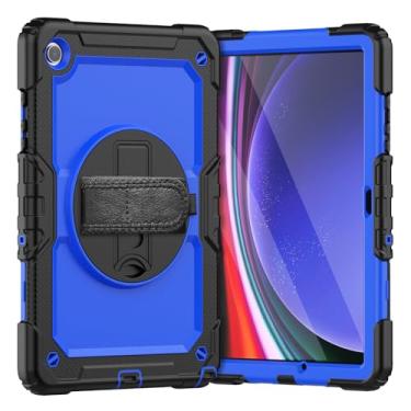 Imagem de Estojo de Capa Compatible with Samsung Galaxy Tab A9 Plus 2023 SM-X210/SM-216/SM-X218 11inch Case with Screen Protector, Shockproof Rugged case 360° Rotating Hand Strap/Stand Capa protetora (Size : D