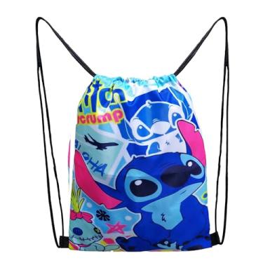 Imagem de Luck Koi Mochila infantil com cordão, mochila grande com cordão, Azul, X-Large, Bonita