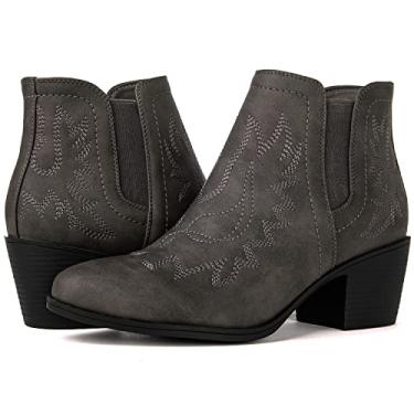 Imagem de GLOBALWIN Botas femininas The Western Cowboy Cowgirl, 21yyy01, cinza 2, 7