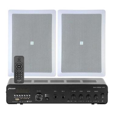 Imagem de Som Jbl Som Ambiente Teto Gesso Embutir 10 Arandelas Home + Amplificad