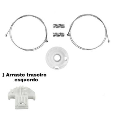 Imagem de Kit Reparo Maquina Vidro Elétrico Focus Portas Traseira Arraste Esquer