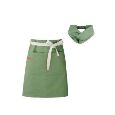 Imagem de Avental de Cintura e Faixa Verde Chef Cozinha Cafeteria Spa - CASACHA