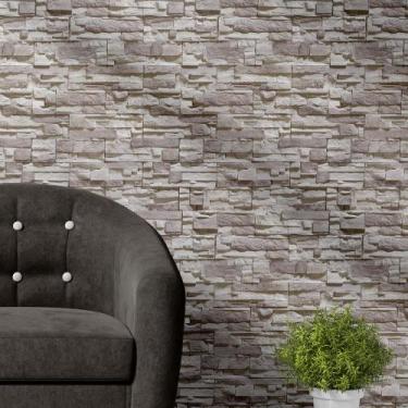 Imagem de Papel De Parede Adesivo Autocolante Efeito 3D Tijolinhos Canjiquinha P