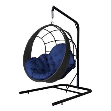 Imagem de Cadeira Balanço Ninho Suspenso com Suporte e Almofada Impermeável - Ac