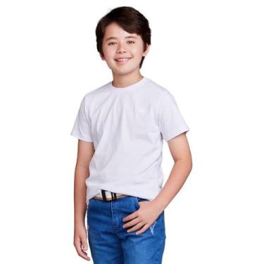 Imagem de Camisa Básica Infantil 100% Algodão - Daze Modas, 06, Branco