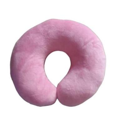 Imagem de Almofada Macia De Pescoço Rosa Apoio Cabeça Descanso Roza - Alex Impor