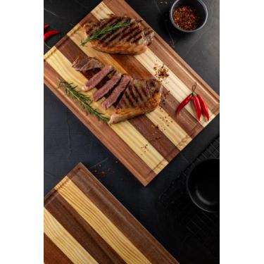 Imagem de Kit 2 Tabuas de Carne 45cm e 35cm Acessório de Churrasco - Móveis C.