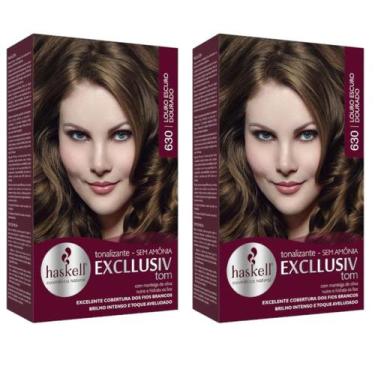 Imagem de Kit 2 TONALIZANTE HASKELL 630 LOURO ESCURO DOURADO