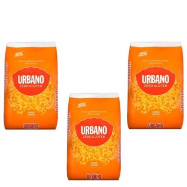 Imagem de KIT Com 3 unid Macarrão de Arroz Parafuso Sem Glúten Urbano 500g