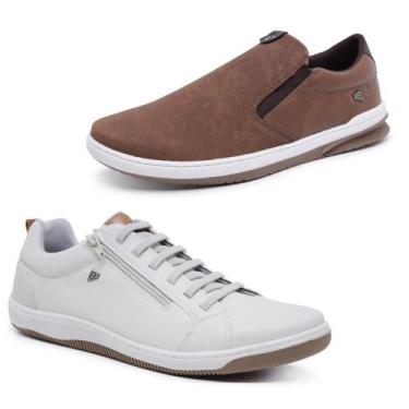 Imagem de Kit 2 Sapatênis - SlipOn Calce Fácil e Tênis Urban Casual - Bardone, G