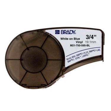 Imagem de Etiqueta Brady Vinil Azul 19,05X6,4mm M21-750-595-BL