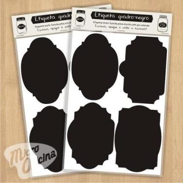 Imagem de Etiqueta Quadro Negro em Vinil para Porta Temperos - Potes Grandes - M