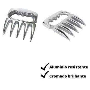 Imagem de Kit Garra De Urso Grande Com Garfo Tridente Para Churrasco - Funditex