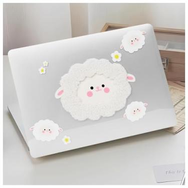 Imagem de DTangLsm Compatível com MacBook Pro de 13 polegadas M2 2024 2023 2022-2016 A2338 M1 A2159 A2289 A2251 A1989 A1706 A1708 Capa rígida de plástico 3D e capa de teclado, fofa Ovelha