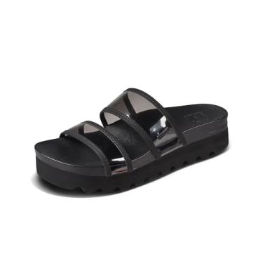 Imagem de Reef Sandália feminina Vista Hi Energy Slide, Preto, transparente, 39