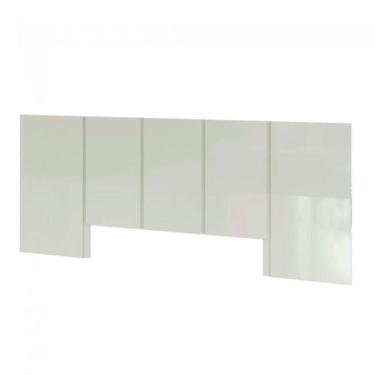 Imagem de Cabeceira Queen Em Mdf 280 X 118 Cm Lisa Off White Dalla Costa