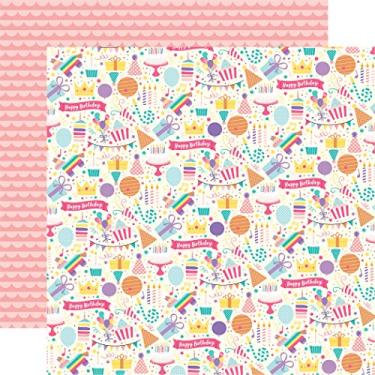 Imagem de Papel Echo Park Happy Birthday Girl Cartão dupla face 30,5 cm x 30,5 cm