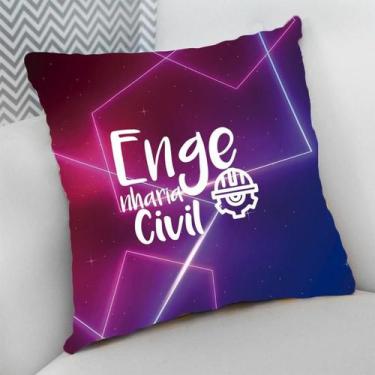 Imagem de Almofada Decorativa Cheia c/ Zíper 40x40 Engenheiro - Deluzz