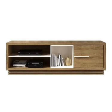 Imagem de Rack TV Até 42 Polegadas 180x57,8x36,8 cm Natural/Off White - Tecnomob