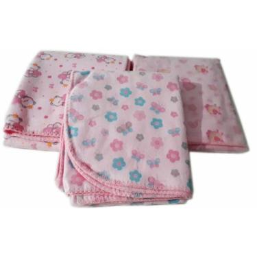 Imagem de Cobertor Flanelado Estampado 90x110cm Com Crochê - Dugu, Feminino