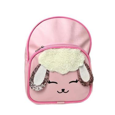 Imagem de Mochila Infantil Escolar Creche Ovelha Rosa Menina Passeio - J Shop