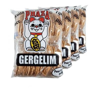 Imagem de 4 Biscoitos Bijú Sembei De Gergelim Phaza 500g - (Kit com 4)