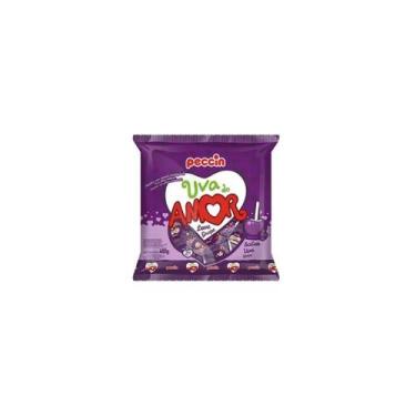Imagem de Pirulito Uva Do Amor Peccin - Pacote 480G