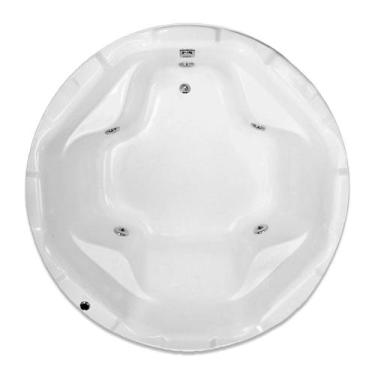 Imagem de Banheira Redonda Samara com hidro - Só Banheiras, 1,40x1,40x0,50, 110V