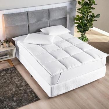 Imagem de Pillow Top Protetor Colchão Cama Solteiro Confort viscoelastico - De L