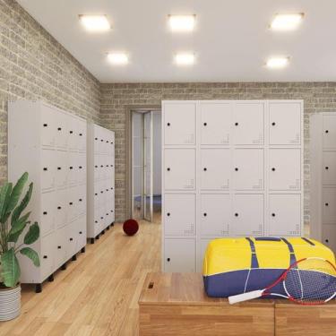 Imagem de Roupeiro Aço Light 2v 08 Portas Gr302/8 - Pandin Móveis